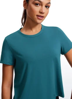 Pima Cotton Classic-Fit Cropped Short Sleeve