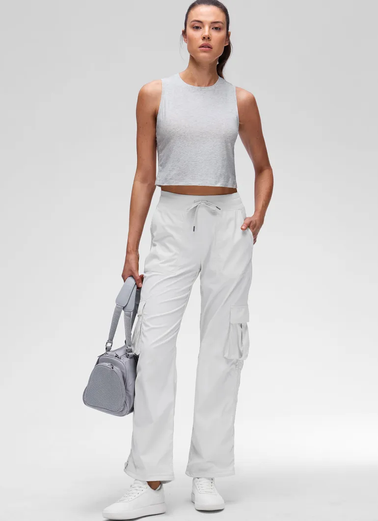 Pima Cotton Crewneck Crop Tank