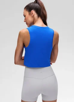 Pima Cotton Crewneck Crop Tank
