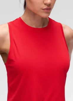 Pima Cotton Crewneck Crop Tank