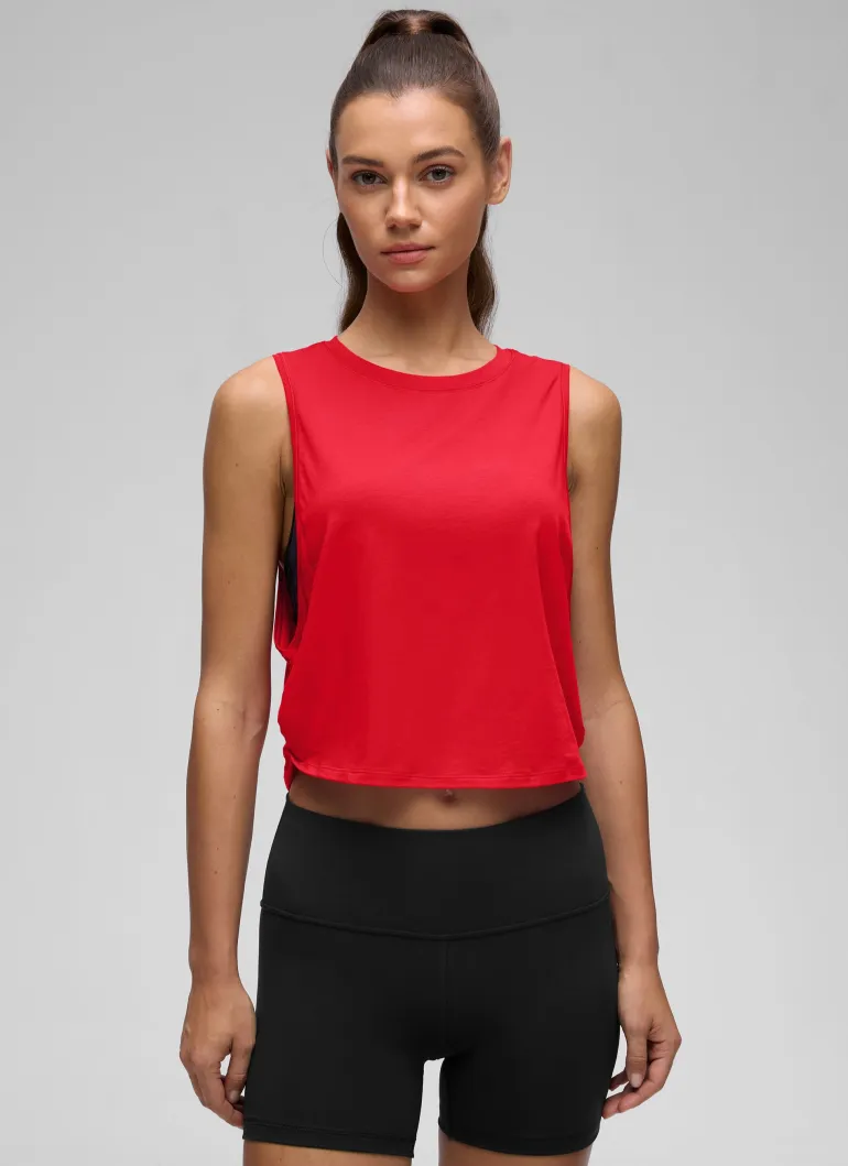 Pima Cotton Crop Deep Armhole Tank