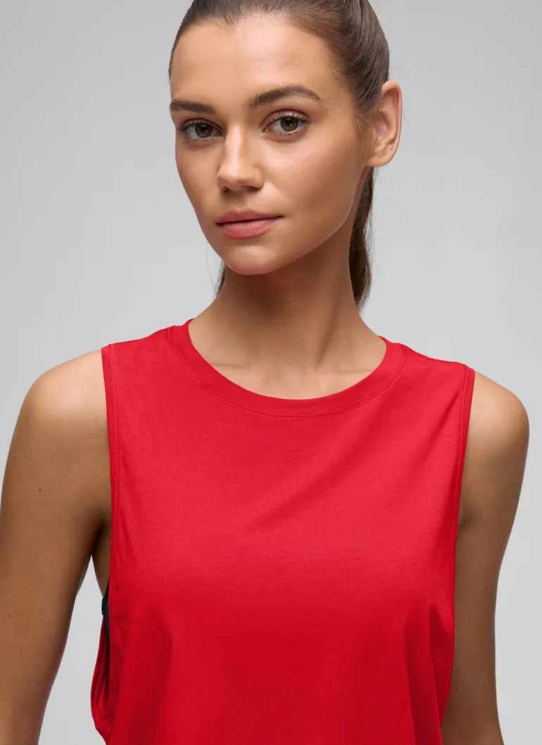Pima Cotton Crop Deep Armhole Tank