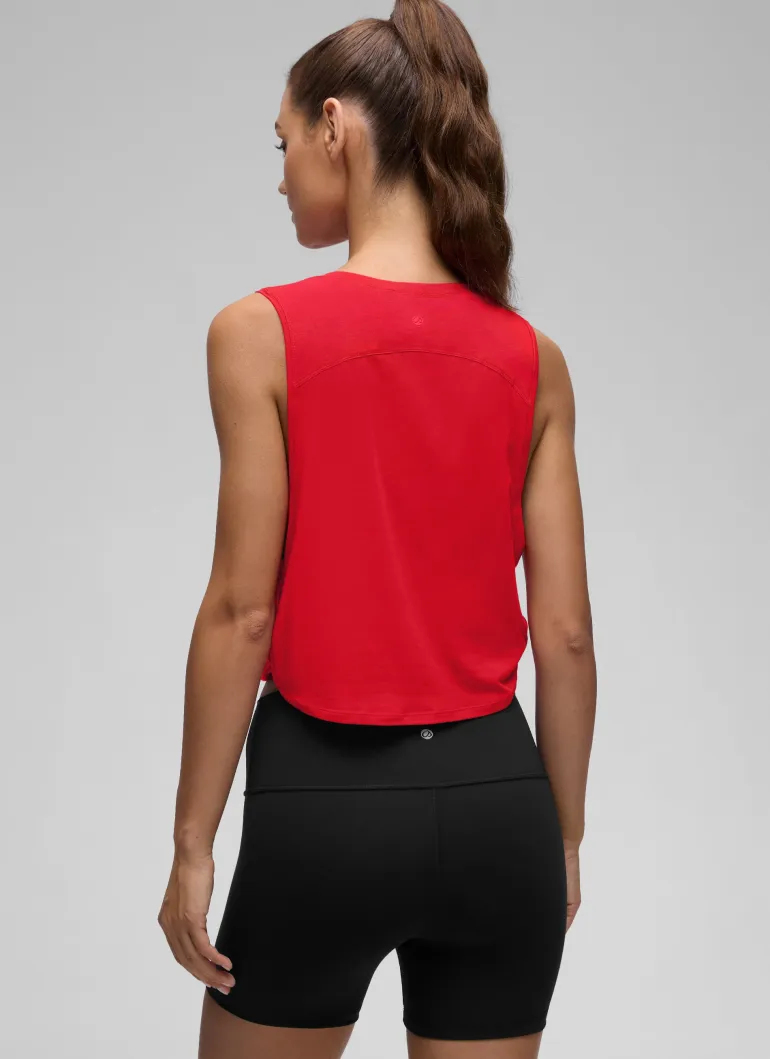 Pima Cotton Crop Deep Armhole Tank