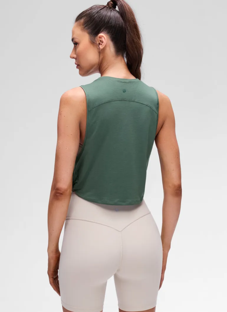 Pima Cotton Crop Deep Armhole Tank