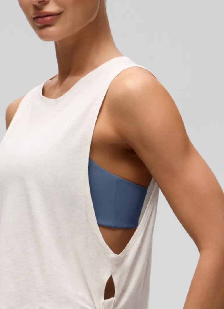 Pima Cotton Crop Deep Armhole Tank