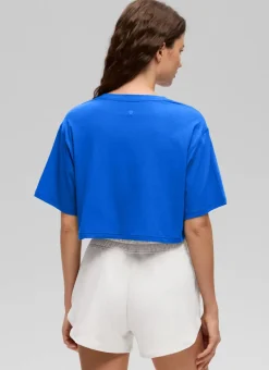 Pima Cotton Cropped Short Sleeve