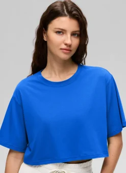 Pima Cotton Cropped Short Sleeve