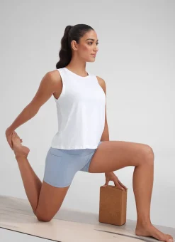 Pima Cotton Crop Round Neck Tank