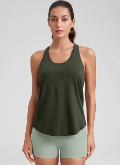 Pima Cotton Hip Length Racerback Tank