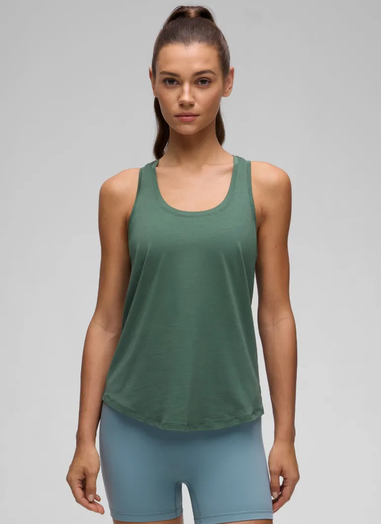 Pima Cotton Hip Length Racerback Tank
