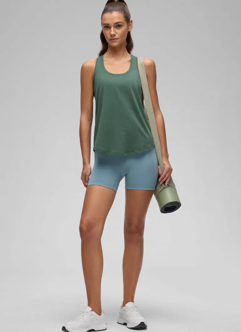 Pima Cotton Hip Length Racerback Tank