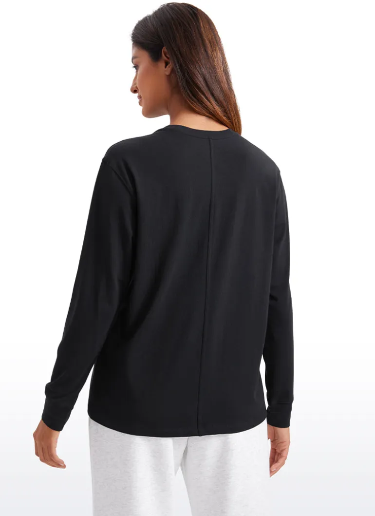 Pima Cotton Loose Fit Long Sleeve