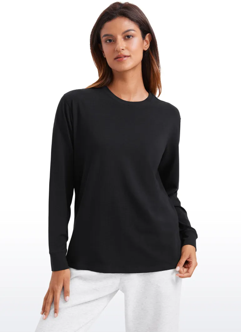 Pima Cotton Loose Fit Long Sleeve