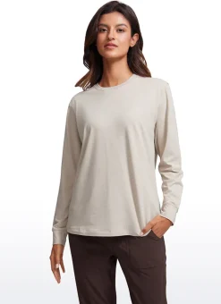 Pima Cotton Loose Fit Long Sleeve