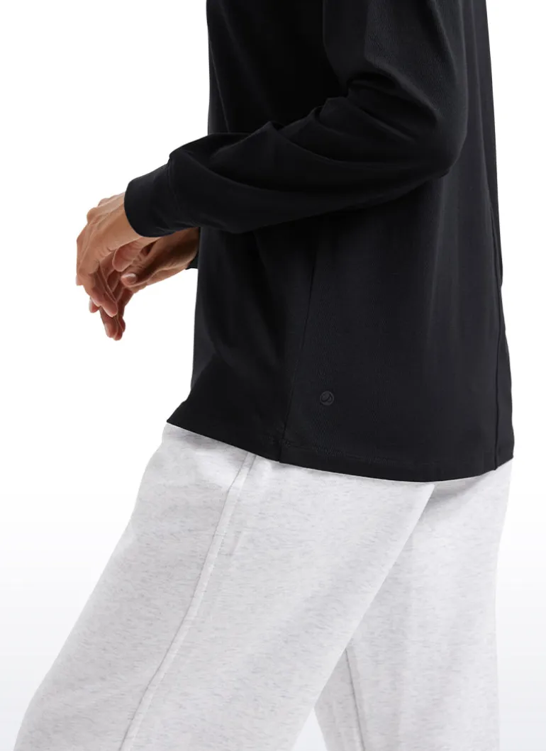 Pima Cotton Loose Fit Long Sleeve
