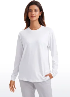 Pima Cotton Loose Fit Long Sleeve