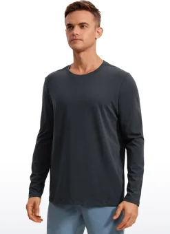 Pima Cotton Pro Long Sleeves Round Neck