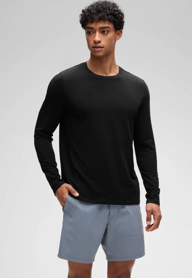 Pima Cotton Pro Long Sleeves Round Neck