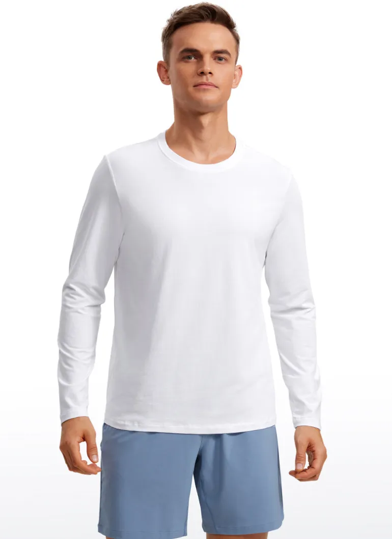 Pima Cotton Pro Long Sleeves Round Neck