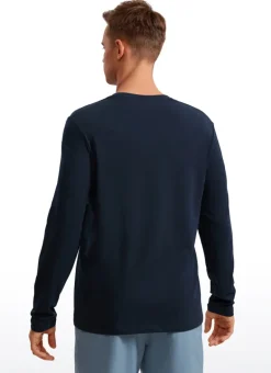 Pima Cotton Pro Long Sleeves Round Neck