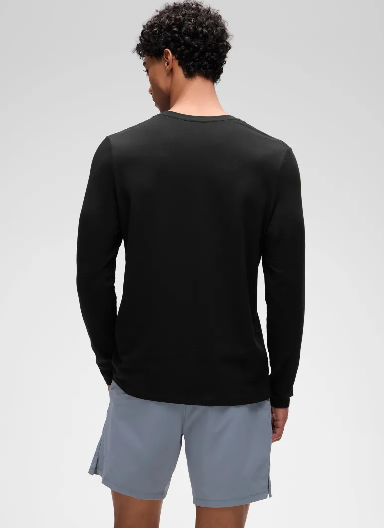 Pima Cotton Pro Long Sleeves Round Neck