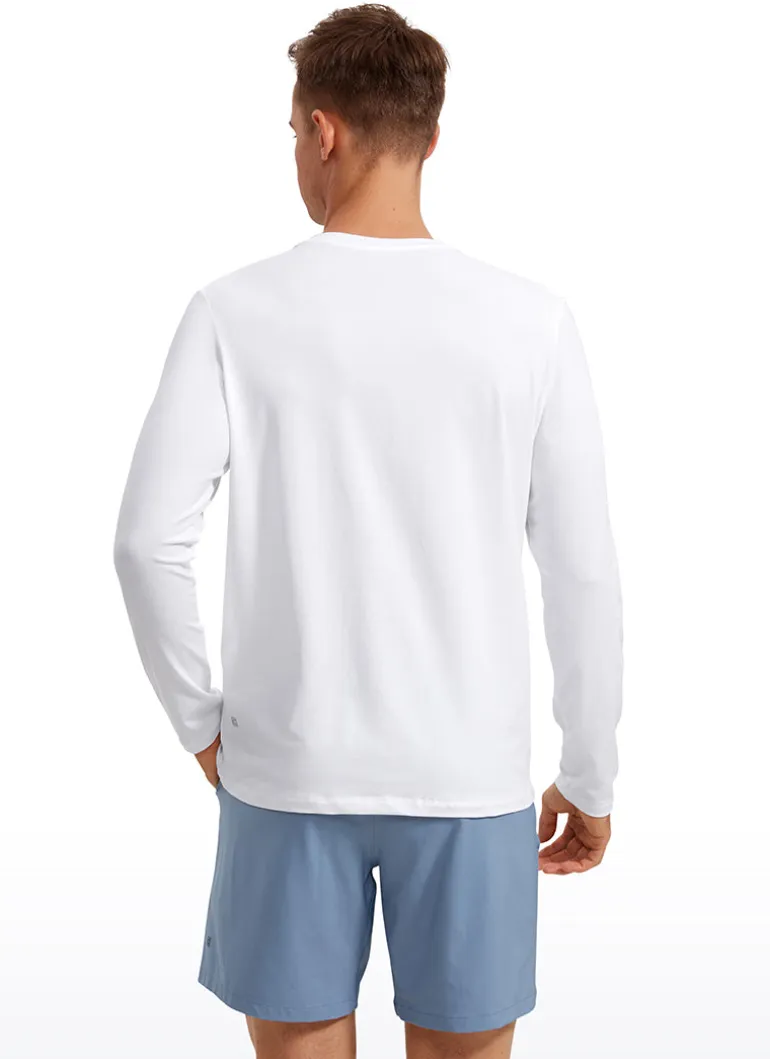 Pima Cotton Pro Long Sleeves Round Neck
