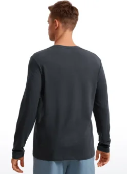 Pima Cotton Pro Long Sleeves Round Neck