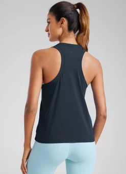 Pima Cotton Racerback High Neck Tank