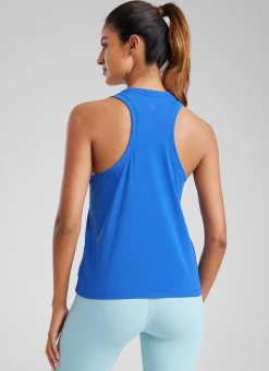 Pima Cotton Racerback High Neck Tank