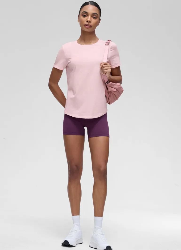 Pima Cotton Round Neck Short Sleeve