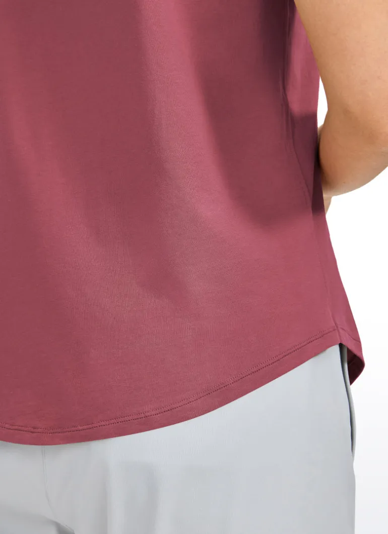 Pima Cotton Round Neck Short Sleeve