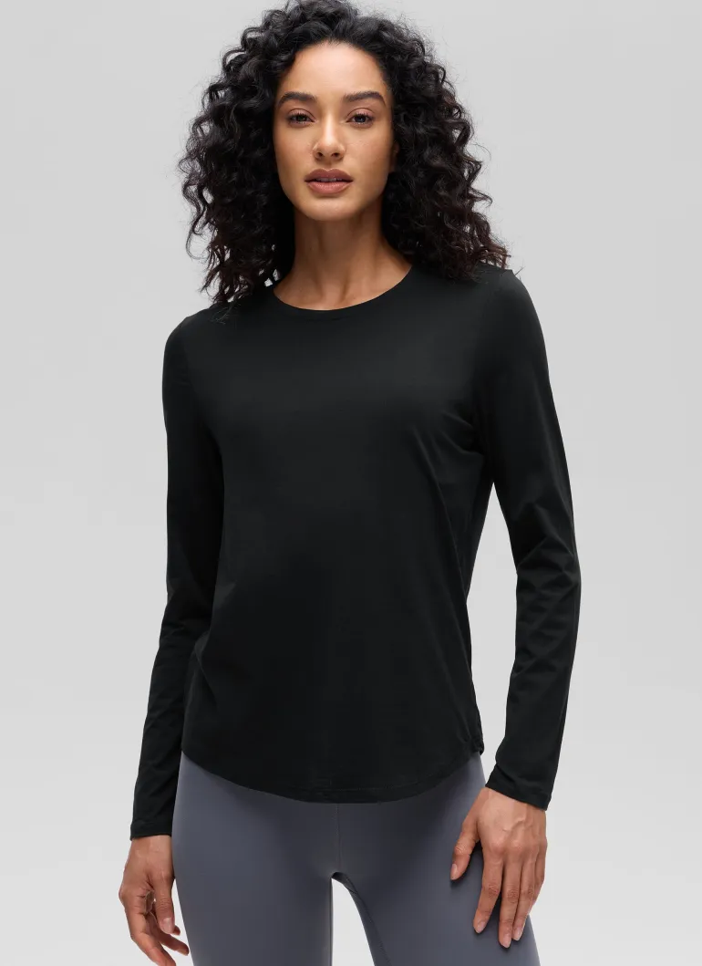 Pima Cotton Workout Long Sleeve