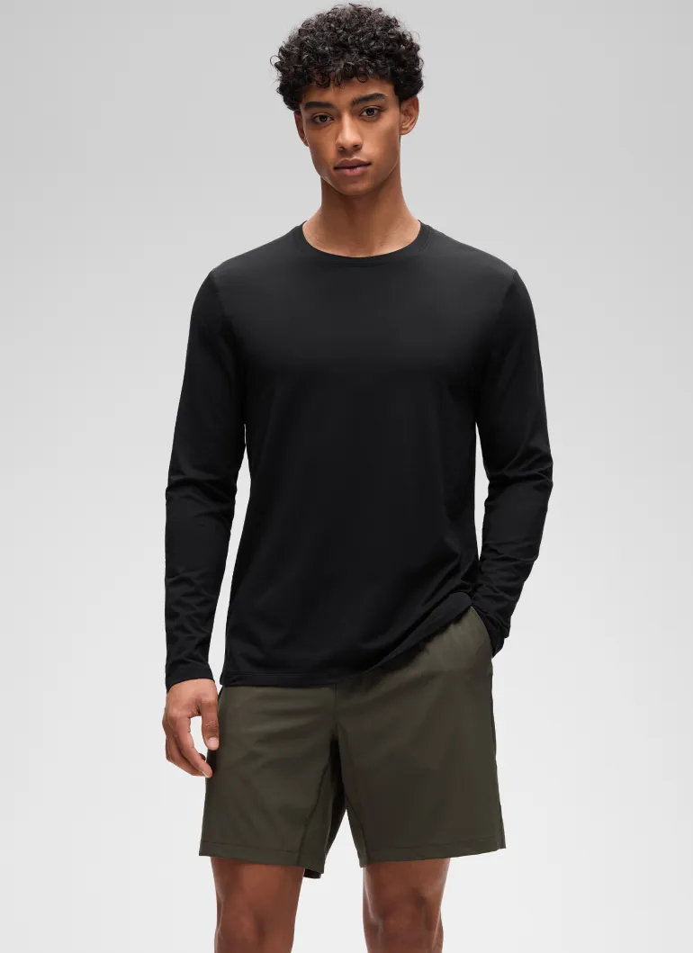 Poly Cotton-Blend Lightweight Long Sleeve