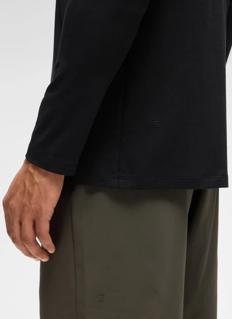 Poly Cotton-Blend Lightweight Long Sleeve