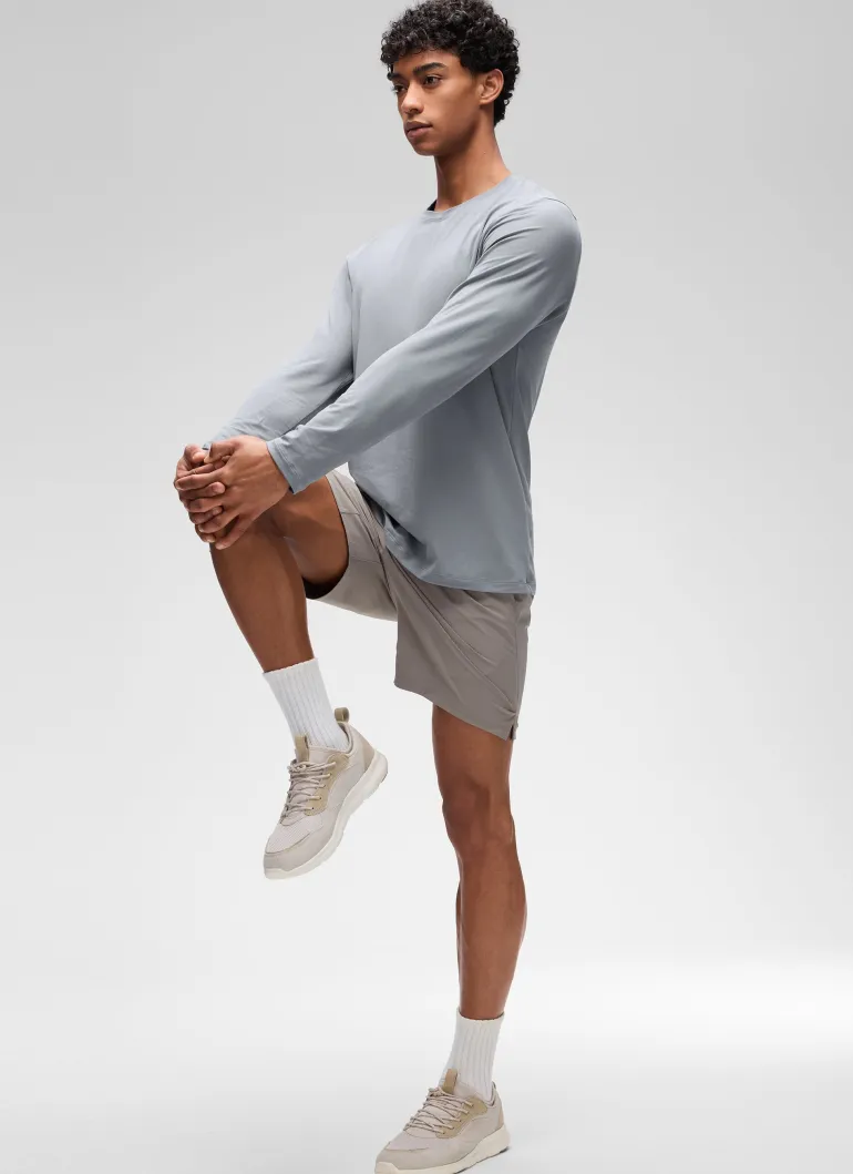 Poly Cotton-Blend Lightweight Long Sleeve