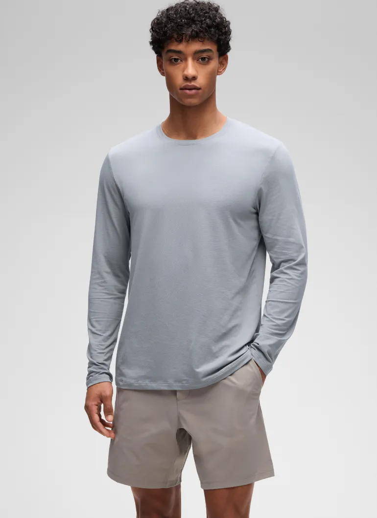 Poly Cotton-Blend Lightweight Long Sleeve