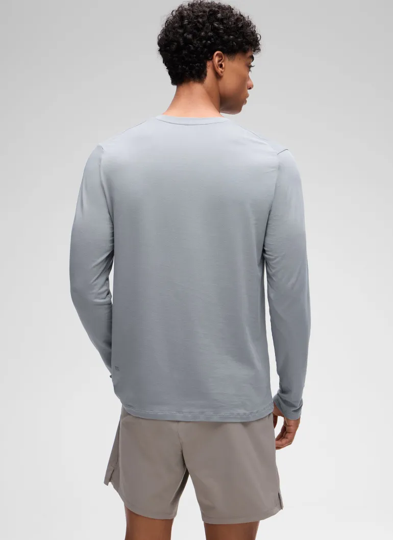 Poly Cotton-Blend Lightweight Long Sleeve