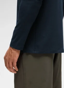 Poly Cotton-Blend Lightweight Long Sleeve