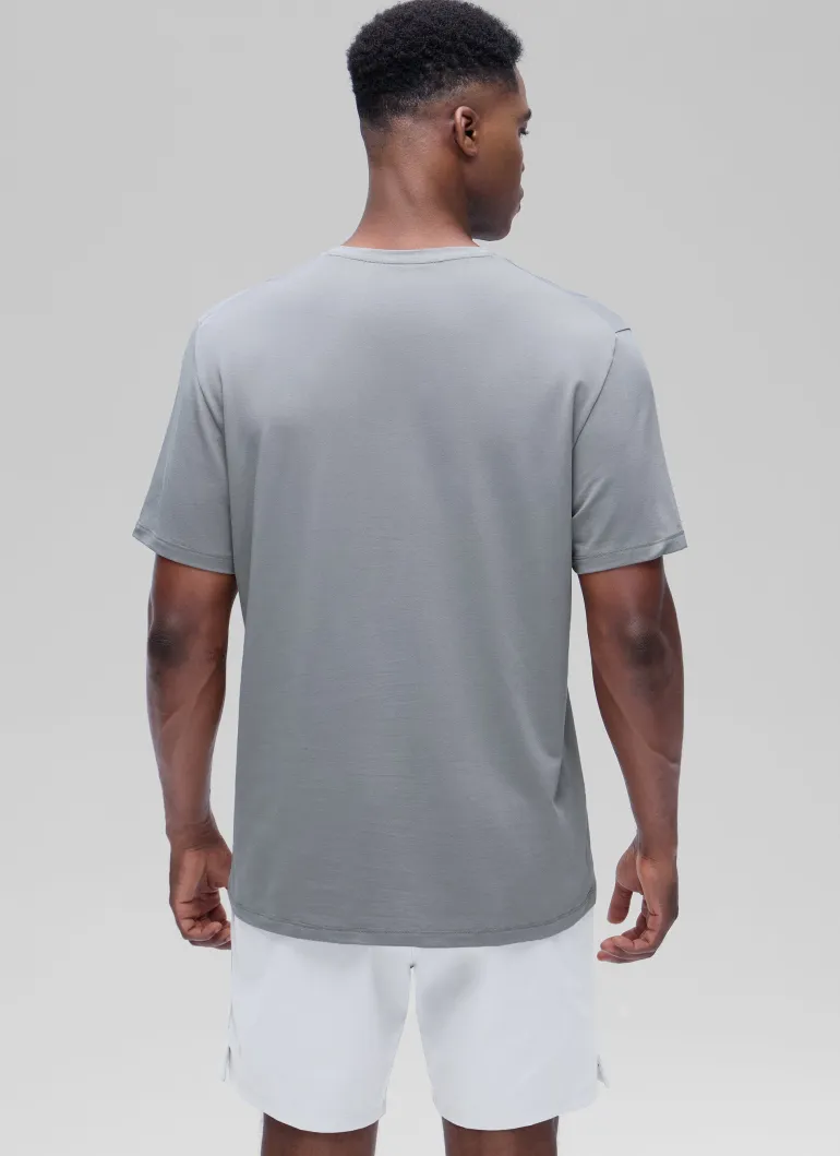 Poly Cotton-Blend Lightweight Short Sleeve