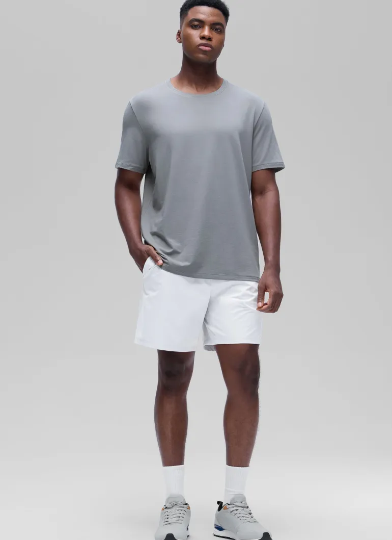 Poly Cotton-Blend Lightweight Short Sleeve