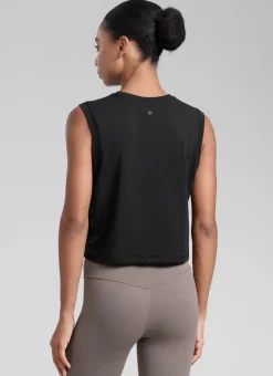 Poly Cotton-Blend Muscle Tank