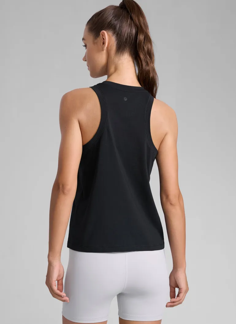 Poly Cotton-Blend Racerback Tank