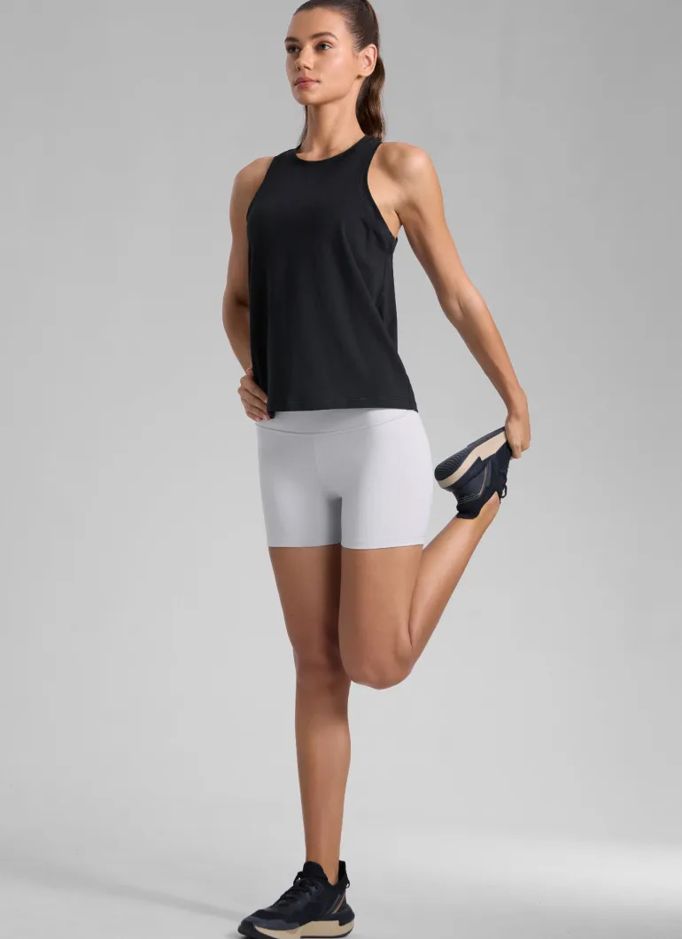 Poly Cotton-Blend Racerback Tank