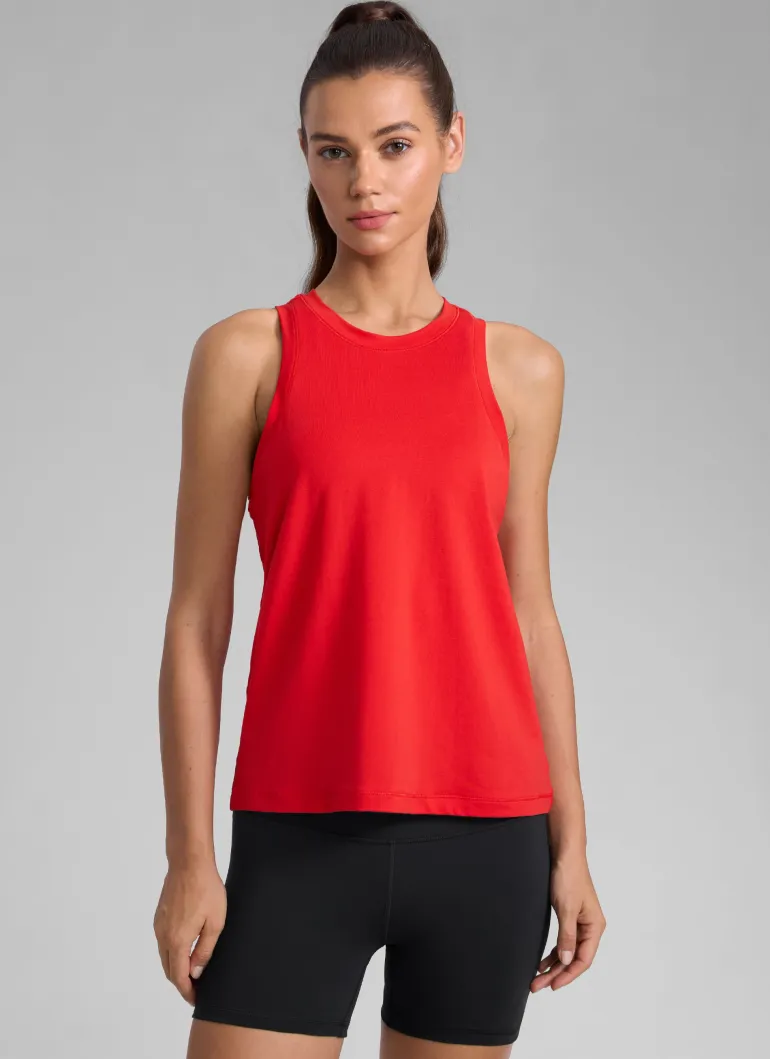 Poly Cotton-Blend Racerback Tank