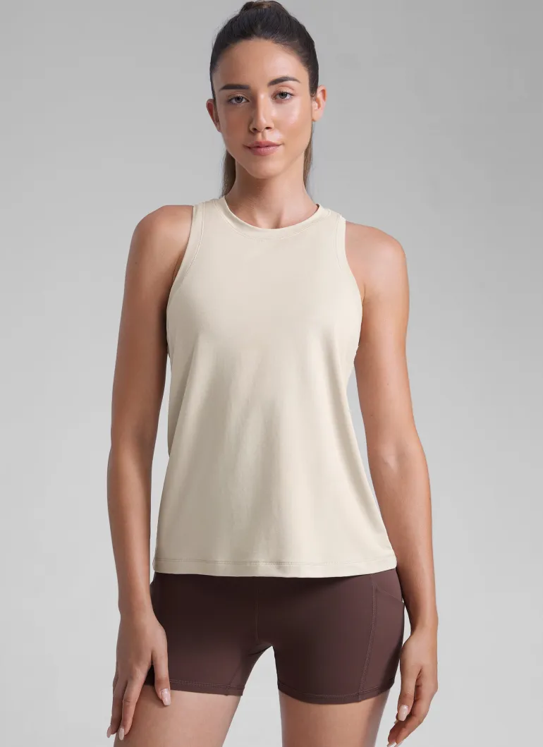 Poly Cotton-Blend Racerback Tank