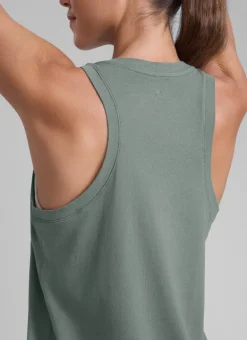 Poly Cotton-Blend Racerback Tank