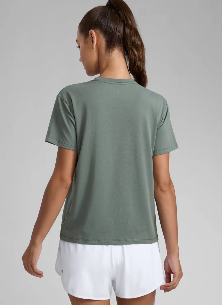 Poly Cotton-Blend Short Sleeves