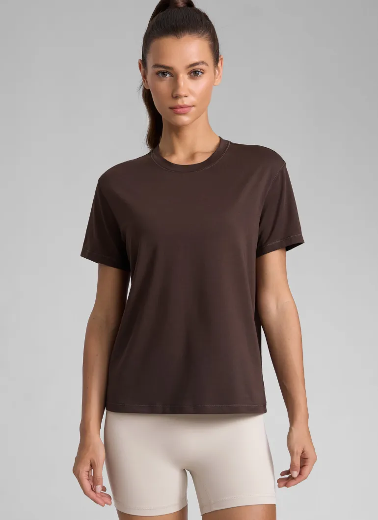 Poly Cotton-Blend Short Sleeves