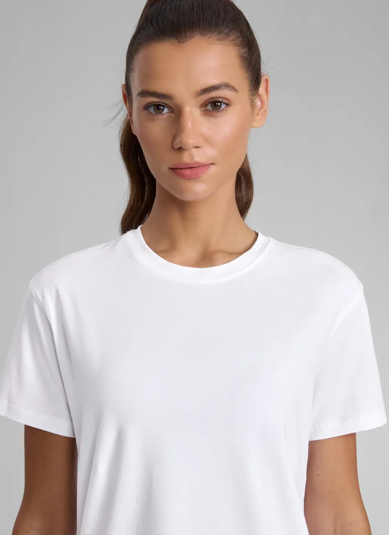 Poly Cotton-Blend Short Sleeves