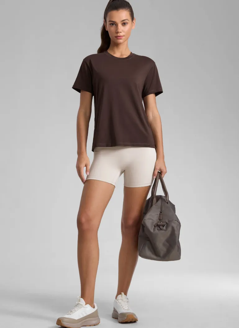 Poly Cotton-Blend Short Sleeves
